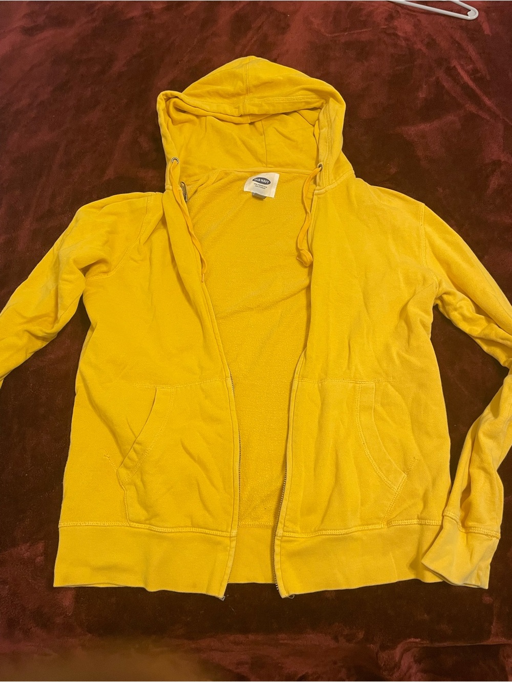 Old Navy Yellow Zip-Up Hoodie Jacket